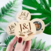 Wedding magnetic bottle opener