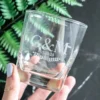 Wedding Scotch Glass Engraved for the Bridal Party