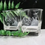 Wedding Scotch Glass Engraved for the Bridal Party