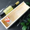 Wooden Wine Box with Company Logo for Staff or Clients