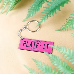 Club permit plateit© licence plate keychain