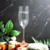 Corporate champagne flute glass