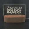 Corporate Logo LED light with Wooden Base