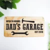 Dad's garage door decor