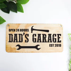 Dad's Garage Door Decor