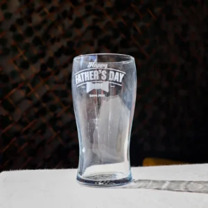 Father's day schooner glass