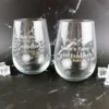 Stemless Wine Glass: Godparent Design