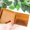 I love you always coffee genuine leather wallet