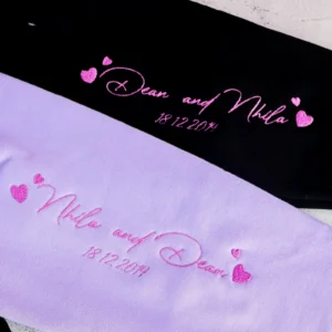 Personalised Est Embroidered Hoodie