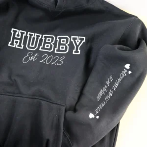 Personalised Est Embroidered Hoodie