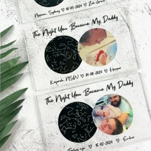 The night you became star map plaque