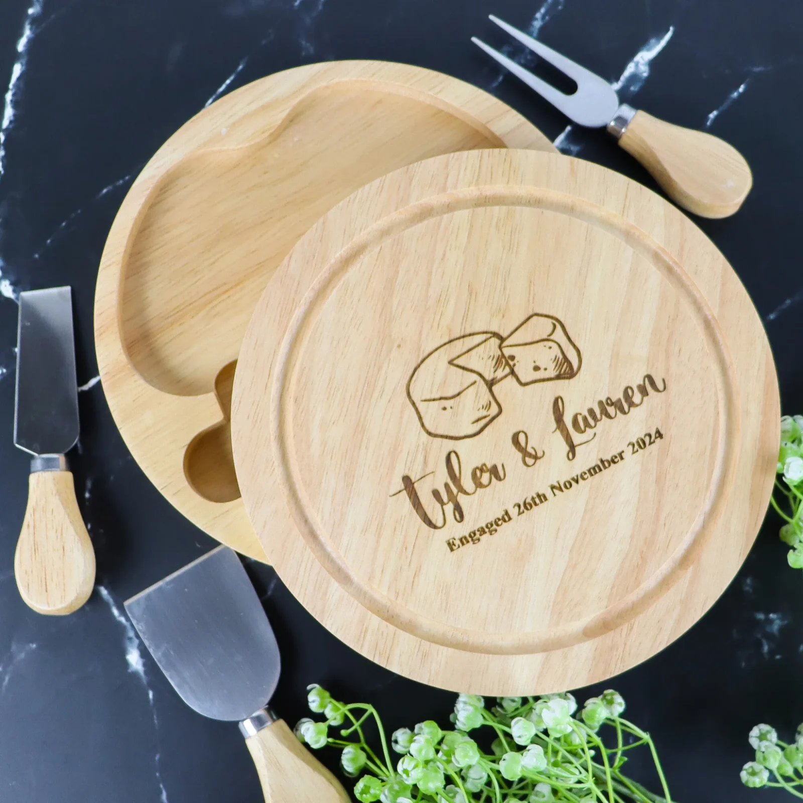 Anniversary Rotating Cheese Set