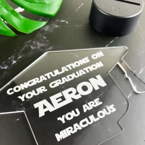 Graduation Cap Personalised Night Light