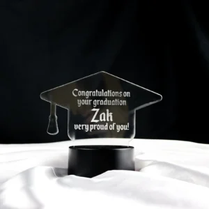 Graduation cap personalised night light