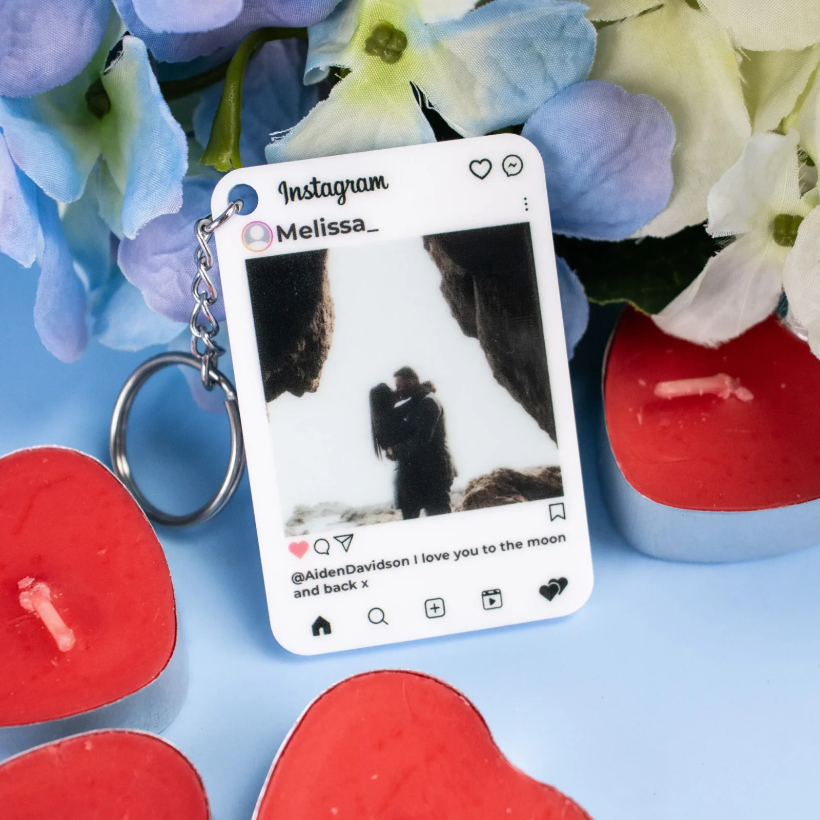 Instagram Post Personalised Photo Keyring
