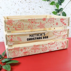 Kids Christmas Wooden Crate
