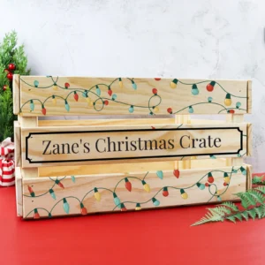 Kids Christmas Wooden Crate