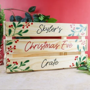 Kids Christmas Wooden Crate