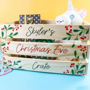 Kids Christmas Wooden Crate