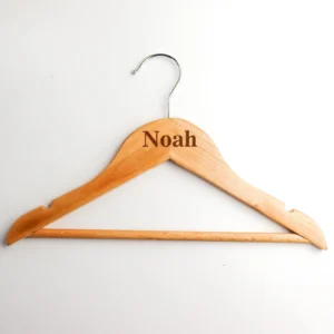 Kids engraved coat hanger