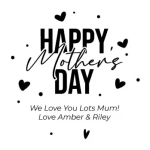 Mother's day personalised lolly jar