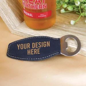 Magnetic Bottle Opener Personalised Leatherette