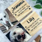 Memorial Pet Photo Block with Phrase