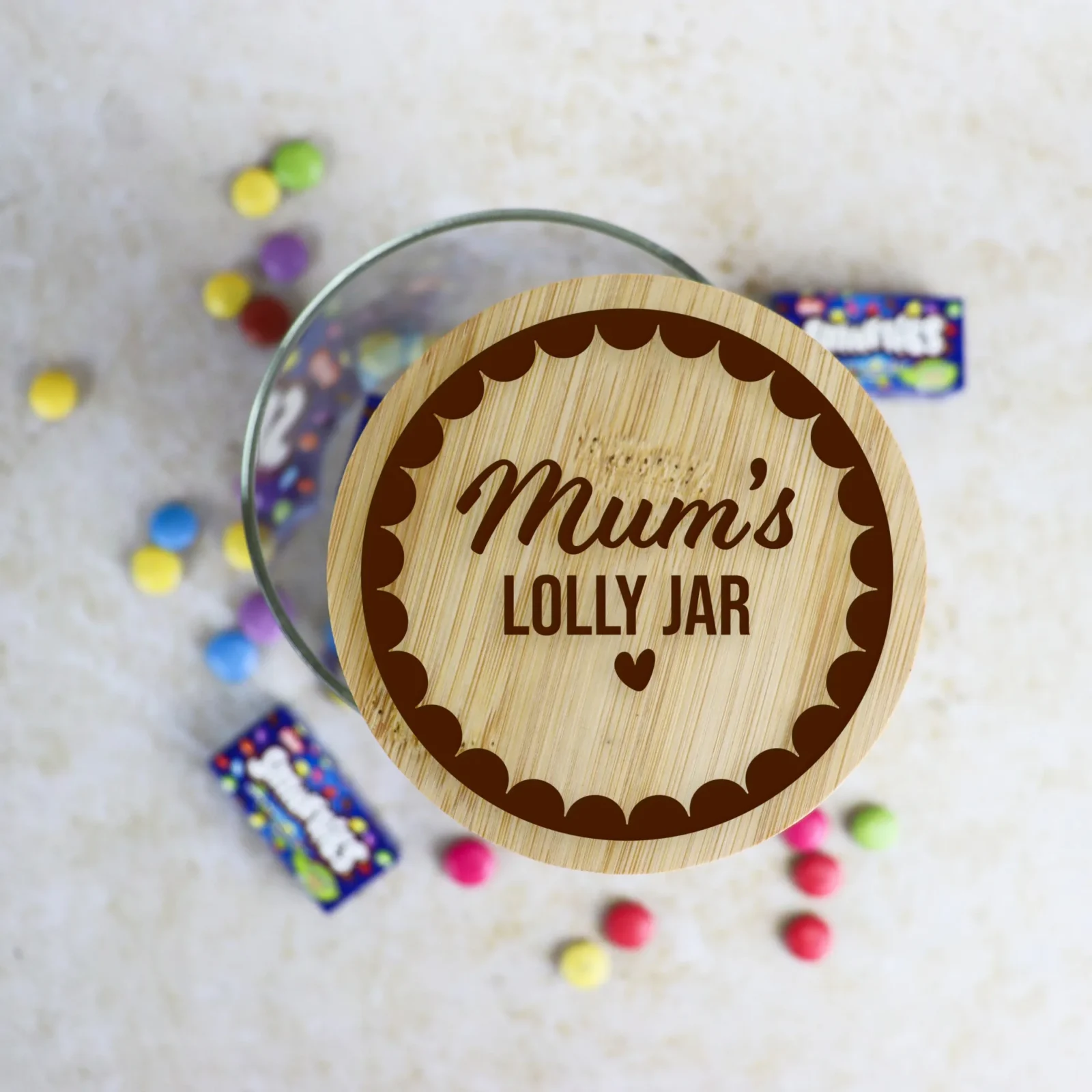 Mother's day personalised lolly jar - various designs