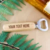 Personalised wooden bottle opener