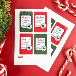 Personalised christmas labels - 4 pack 13 Personalised christmas labels - 4 pack