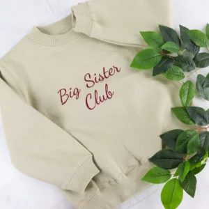 Personalised kids embroidered jumper