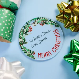 Reusable christmas gift tags