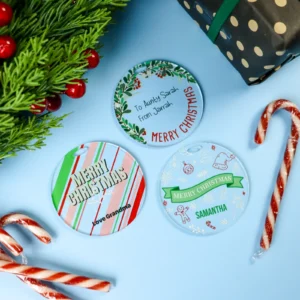 Reusable christmas gift tags
