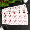 Round Christmas Personalised Sticker Sets