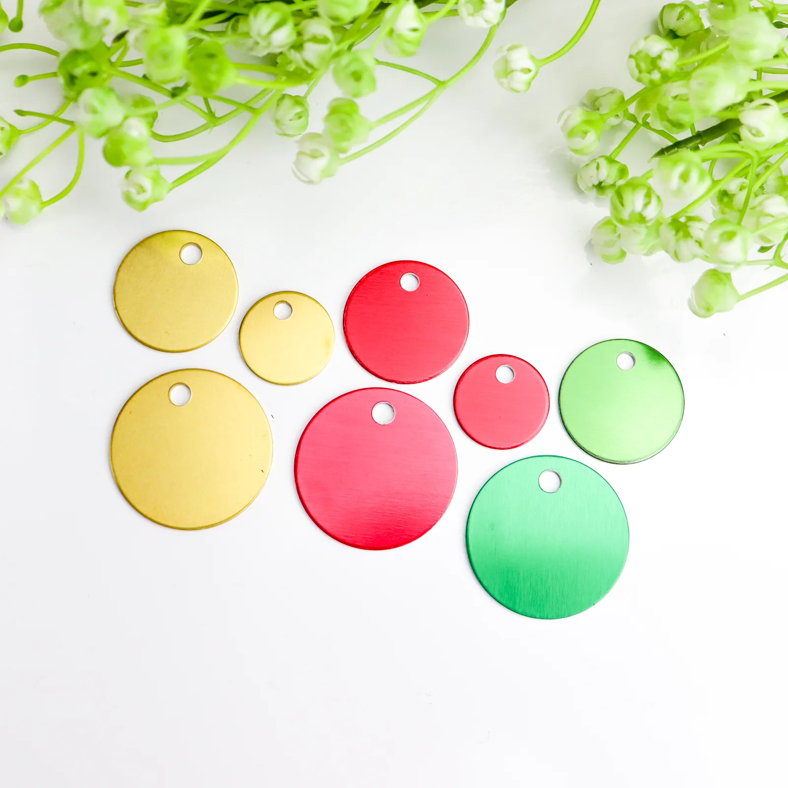 Round personalised engraved disc pet tag 2 Round personalised engraved disc pet tag