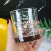 Dad's Round Engraved Scotch Glass