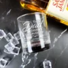 Dad's Round Engraved Scotch Glass