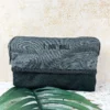 Embroidered Grey Toiletries Bag