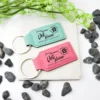 Vet Nurse Personalised Vegan Leather Keychain