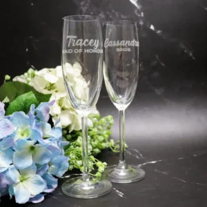 Wedding Champagne Flute with Various Designs