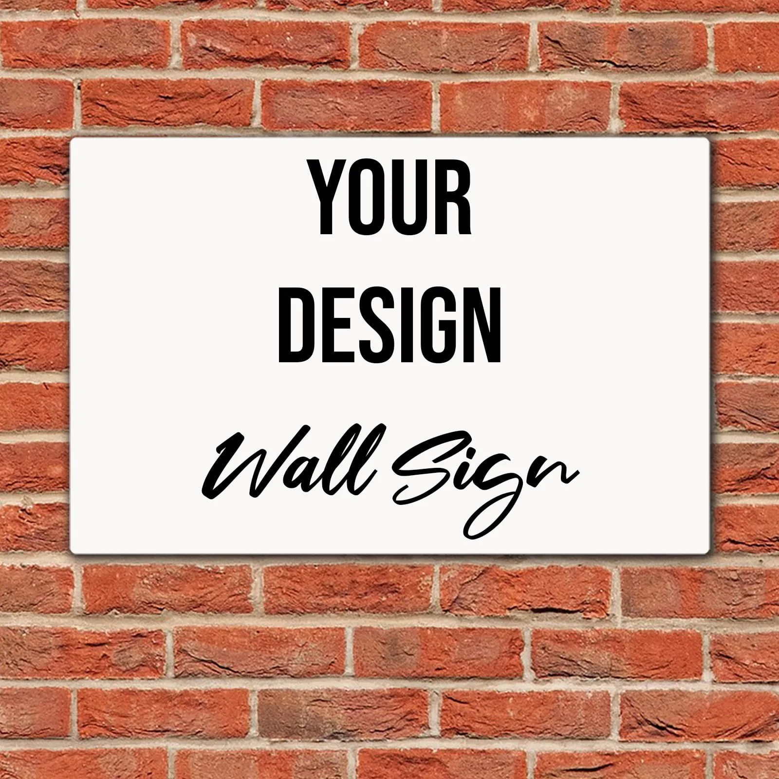 Aluminium Frame Sign: With Your Design