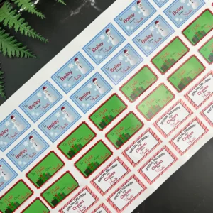 Christmas Personalised Sticker labels