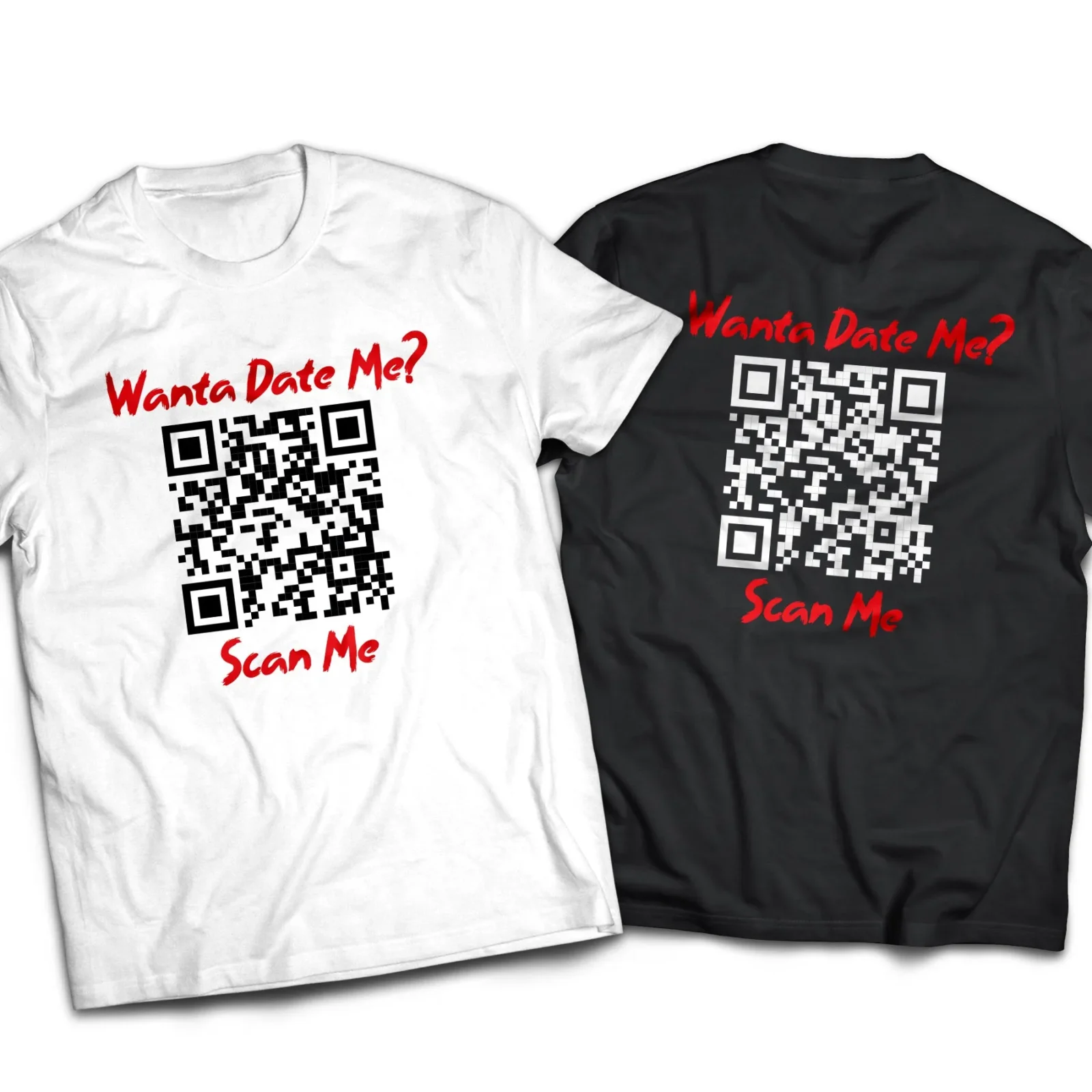 Dating qr code personalised shirt