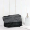Embroidered Grey Toiletries Bag