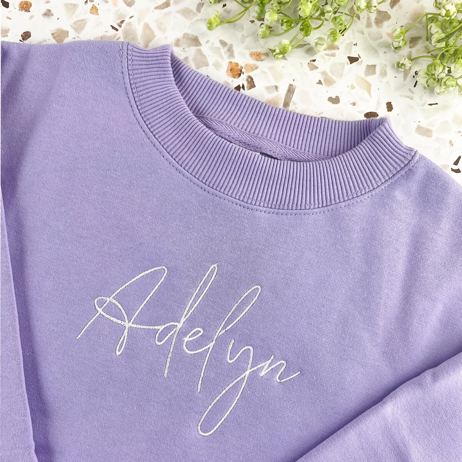 Personalised kids embroidered jumper