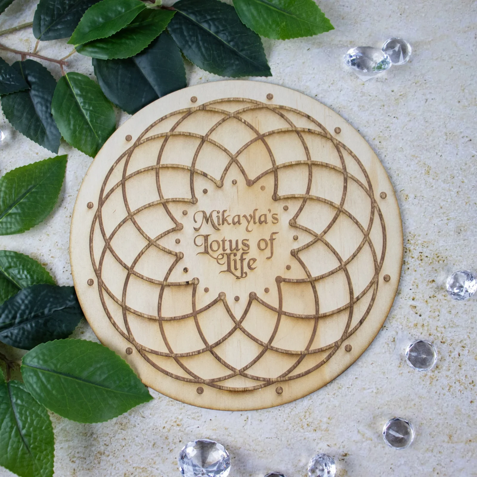 Engraved personalised crystal boards