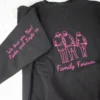 Family portrait outline jumper crewneck