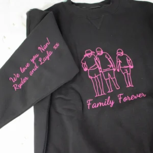 Family Portrait Outline Jumper Crewneck