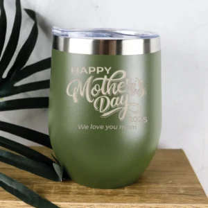 Flourished mother's day stainless steel tumbler