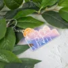 Holographic family outline keychain